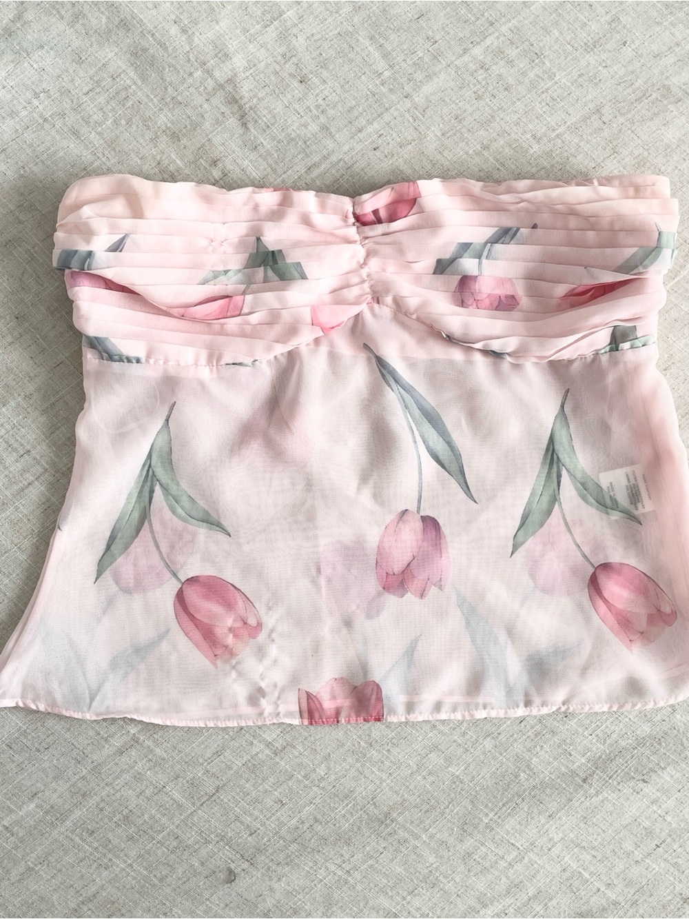Princesse polly Floral Strapless Chiffon Tube Top